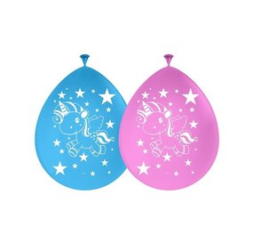 Folat Unicorn Kids Ballonnen 30cm | 8 stuks