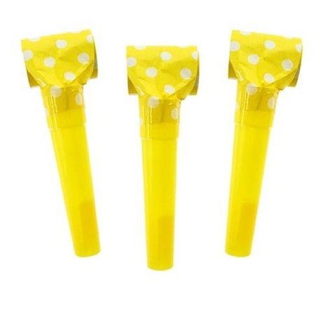 Langue à roulettes jaune à pois | 100 pièces