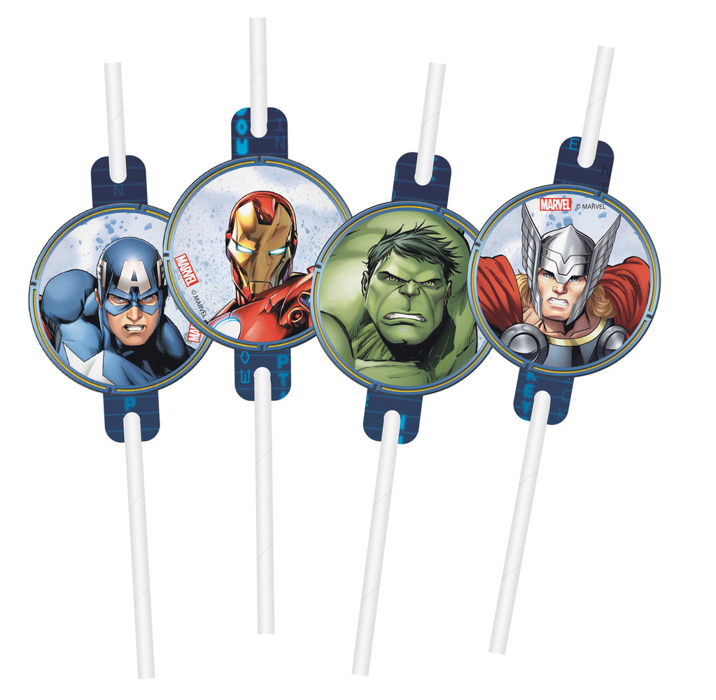 Procos Party Avengers Infintiy Stones Straws | 4 pieces Procos Party Avengers Infintiy Stones Straws | 4 pieces