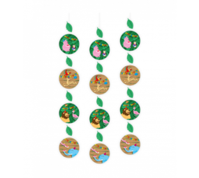 Paper Dreams Jungle Party Hangdecoratie 70cm | 3 stuks Paper Dreams Jungle Party Hangdecoratie 70cm | 3 stuks