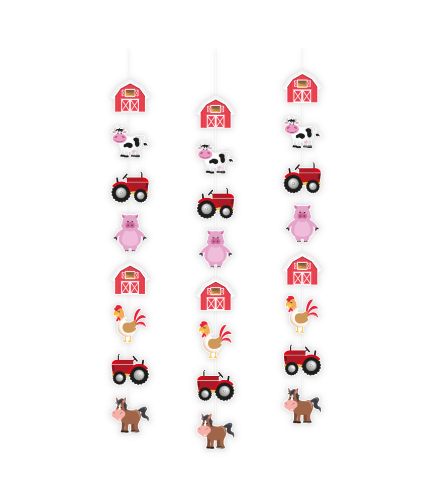 Paper Dreams Boerderij Dieren Hangdecoratie | 3 stuks Paper Dreams Boerderij Dieren Hangdecoratie | 3 stuks