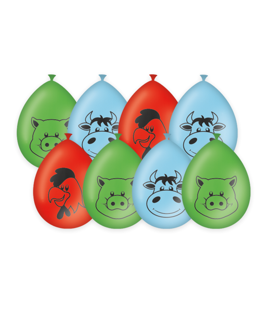 Paper Dreams Farm Dieren Balloons 30cm | 8 pieces Paper Dreams Farm Dieren Balloons 30cm | 8 pieces