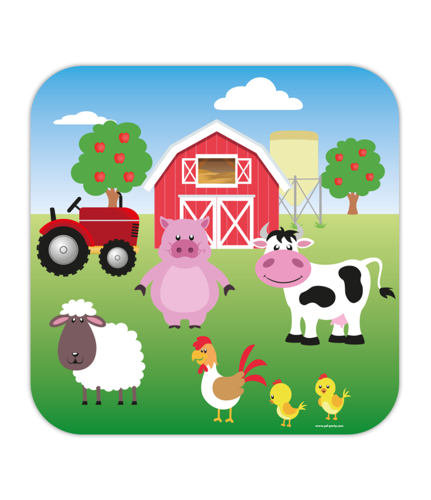 Paper Dreams Farm Dieren Doorbord | 50x50cm Paper Dreams Farm Dieren Doorbord | 50x50cm