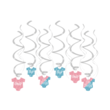 Paper Dreams Gender Reveal Party Swirls | 12 pieces Paper Dreams Gender Reveal Party Swirls | 12 pieces