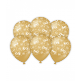 Paper Dreams Ballons 60 Jahre verheiratet Gold 30 cm | 6er Pack Paper Dreams Ballons 60 Jahre verheiratet Gold 30 cm | 6er Pack