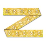 Paper Dreams Afzet Lint 60 jaar Getrouwd Goud 12 mtr | per stuk Paper Dreams Afzet Lint 60 jaar Getrouwd Goud 12 mtr | per stuk