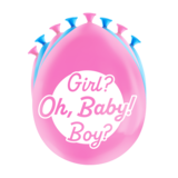 Paper Dreams Gender Reveal Party Ballonnen | 8 stuks