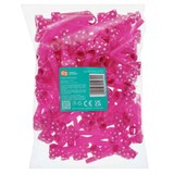 Hot pink roll tongues with dots 100 pieces
