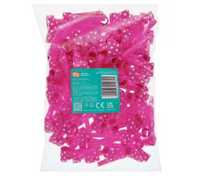 Hot Pink Roller Zungen mit Punkten | 100 Stück Hot Pink Roller Zungen mit Punkten | 100 Stück