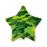Camouflage Helium Ballon Ster 46cm | per stuk Camouflage Helium Ballon Ster 46cm | per stuk