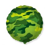 Camouflage Helium Ballon Rond 46cm | per stuk Camouflage Helium Ballon Rond 46cm | per stuk
