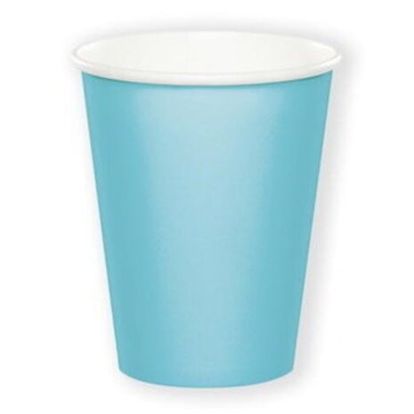 Amscan Tasse bleu clair 250 ml | 8 pièces Amscan Tasse bleu clair 250 ml | 8 pièces