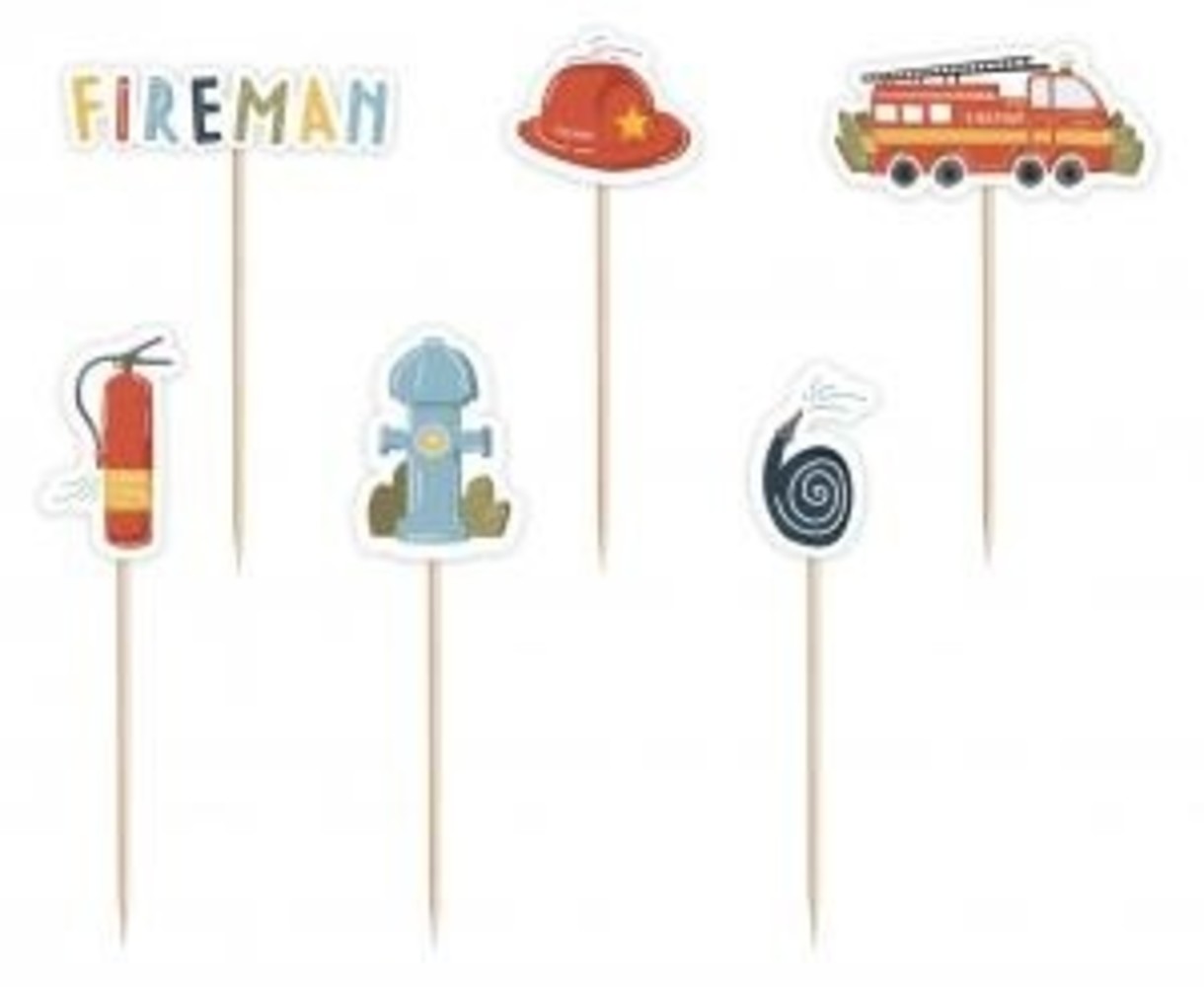 Godan Fire brigade Pikers Fireman | 6 pieces