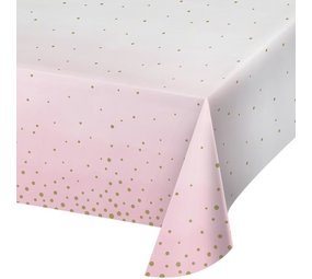 Creative Converting Pink gold tablecloth 137x259cm