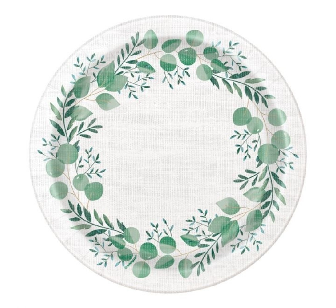 Unique Party Assiettes Botanisch  18 cm | 8 pièces Unique Party Assiettes Botanisch  18 cm | 8 pièces