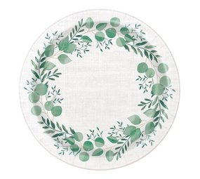 Unique Party Botanische Bordjes 18 cm | 8 stuks Unique Party Botanische Bordjes 18 cm | 8 stuks