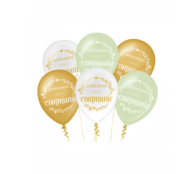 Paper Dreams Communie Ballonnen 30cm | 6 stuks Paper Dreams Communie Ballonnen 30cm | 6 stuks
