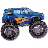 Folienballon Monster Truck Blau | 35 cm