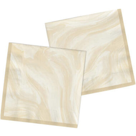 Folat Serviettes en marbre beige 33x33cm | 20 pièces - Copier Folat Serviettes en marbre beige 33x33cm | 20 pièces - Copier
