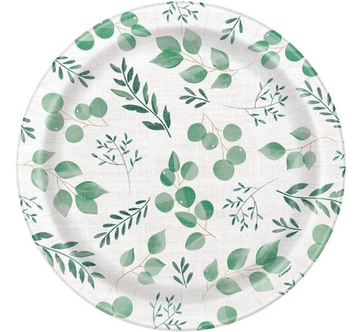 Unique Party Assiettes Botanisch  22 cm | 8 pièces Unique Party Assiettes Botanisch  22 cm | 8 pièces