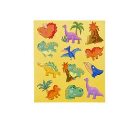 LG Imports Stickers de dinosaure jaune | drap