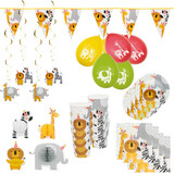 Tuf-Tuf Safari Kids Tafel- en Versiering set | 51-delig Tuf-Tuf Safari Kids Tafel- en Versiering set | 51-delig