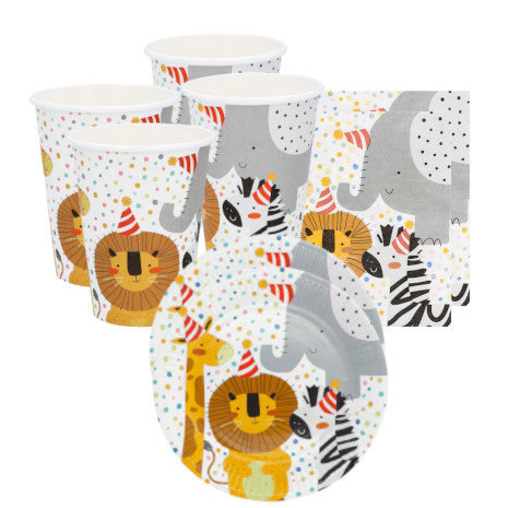 Tuf-Tuf Safari Kids Tables Set | 16 Children