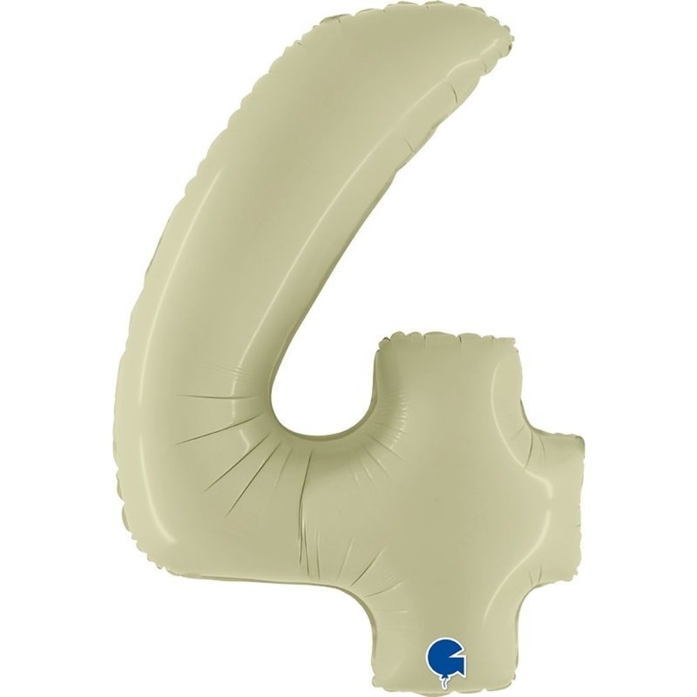 Grabo Olive -green foil Balloon number 4 | 102cm Grabo Olive -green foil Balloon number 4 | 102cm