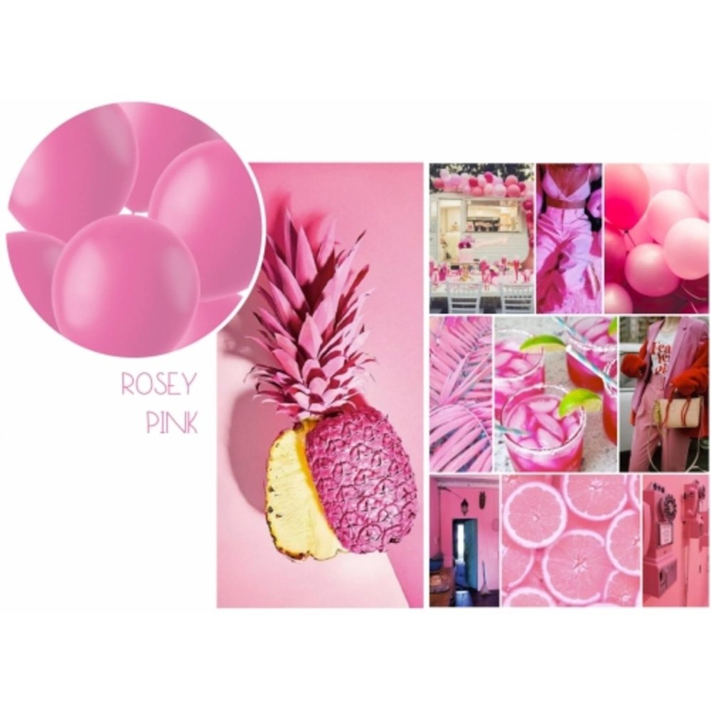 Folat Ballonnen Rose Roze 33cm | 100 stuks