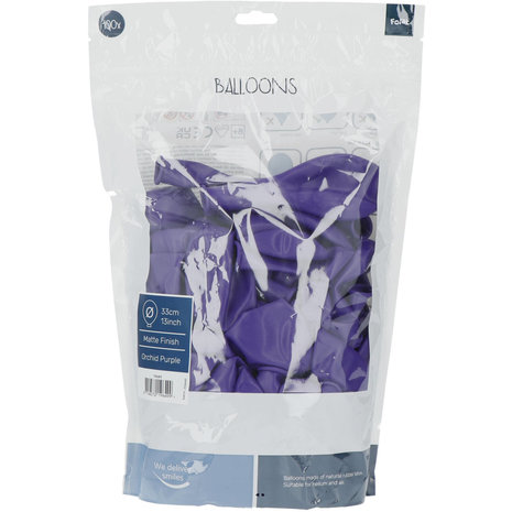 Folat Ballons Orchidee Violett 33cm | 100 Stück Folat Ballons Orchidee Violett 33cm | 100 Stück