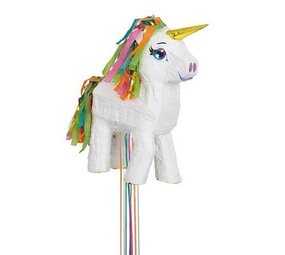 Unique Party Einhorn Ziehpinata 3D 43x31x12 cm | pro Einheit Unique Party Einhorn Ziehpinata 3D 43x31x12 cm | pro Einheit