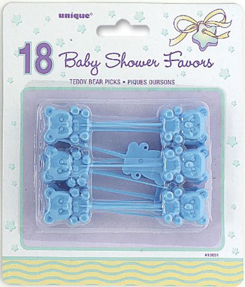 Unique Party Blue Bear Pickers | 18 pieces Unique Party Blue Bear Pickers | 18 pieces