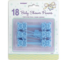 Unique Party Blaubär Prickers | 18 Stück Unique Party Blaubär Prickers | 18 Stück