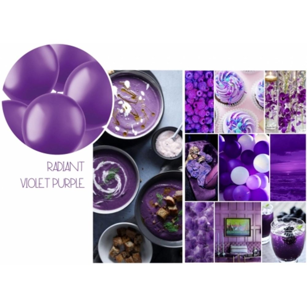 Folat Ballonnen Violet Paars Metallic 33cm | 10 stuks Folat Ballonnen Violet Paars Metallic 33cm | 10 stuks