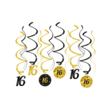 Paper Dreams La décoration hang tourbillonne 16 ans de classe 70x14cm | 6 morceaux Paper Dreams La décoration hang tourbillonne 16 ans de classe 70x14cm | 6 morceaux