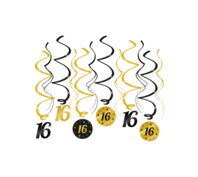 Paper Dreams La décoration hang tourbillonne 16 ans de classe 70x14cm | 6 morceaux Paper Dreams La décoration hang tourbillonne 16 ans de classe 70x14cm | 6 morceaux