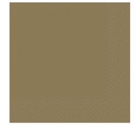 Amscan Servetten Creme Brulee 33x33cm | 20 stuks Amscan Servetten Creme Brulee 33x33cm | 20 stuks