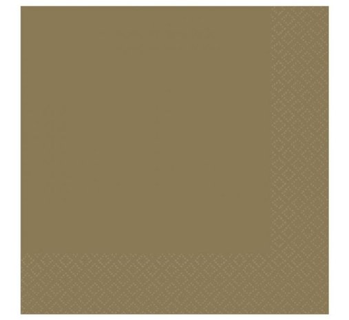 Amscan Napkins Creme Brulee 33x33cm | 20 pieces Amscan Napkins Creme Brulee 33x33cm | 20 pieces