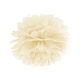 Partydeco Pompom Ivory/Creme Paper 35cm | per Unit Partydeco Pompom Ivory/Creme Paper 35cm | per Unit