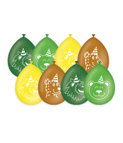 Paper Dreams Dschungel Party Ballons 30cm | pro 8 Stück Paper Dreams Dschungel Party Ballons 30cm | pro 8 Stück