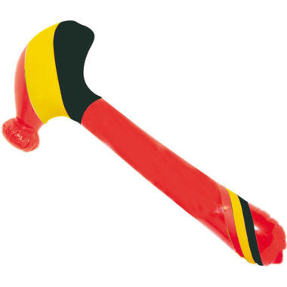 Folat Aufblasbarer Hammer Gelb Schwarz Rot 90cm | pro Stück Folat Aufblasbarer Hammer Gelb Schwarz Rot 90cm | pro Stück