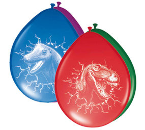 Folat Dinosaurus Ballonnen Dino Party 30cm | 6 stuks Folat Dinosaurus Ballonnen Dino Party 30cm | 6 stuks