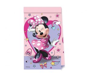 Procos Party Sacs à friandises Minnie Mouse Junior | 4 pièces