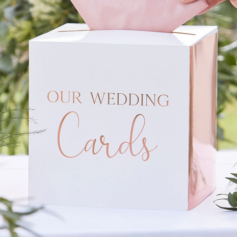 Ginger Ray Mapsbox Wedding "Our Wedding Cards" Rose Gold | per Unit Ginger Ray Mapsbox Wedding "Our Wedding Cards" Rose Gold | per Unit