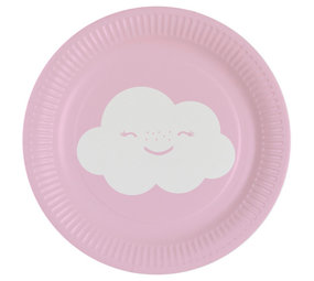 Amscan Plaques arc-en-ciel et nuage 18cm | 8 pièces Amscan Plaques arc-en-ciel et nuage 18cm | 8 pièces