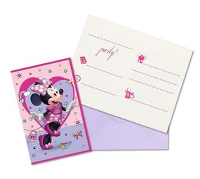 Procos Party Minnie Mouse Junior Invitations | 6 pieces Procos Party Minnie Mouse Junior Invitations | 6 pieces