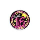 Paper Dreams Button Sweet Sixteen 5cm | per Unit Paper Dreams Button Sweet Sixteen 5cm | per Unit