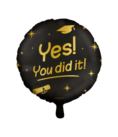 Paper Dreams Helium balloon yes! You did it! 46cm | per Unit Paper Dreams Helium balloon yes! You did it! 46cm | per Unit