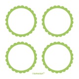 Amscan Etiketten Groen | 20 stuks Amscan Etiketten Groen | 20 stuks