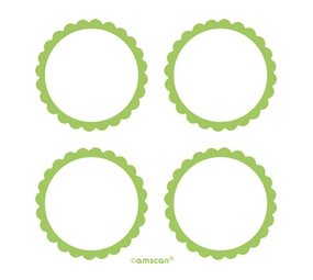 Amscan Labels Green | 20 pieces Amscan Labels Green | 20 pieces